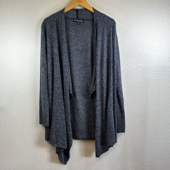 Barefoot Dreams Bamboo Chic Lite Gray Cardigan Size S/M Casual Minimalist - Picture 1 of 6